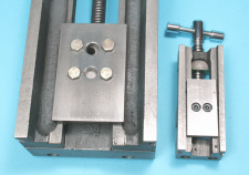 Toolmakers vices, large and small, longer jaw keep plates added