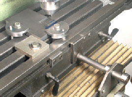 Milling machine stops, Y axis, X axis