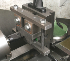 Vertical Slide, machining a small vee block