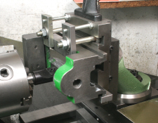 Toolmakers vice, being machined on a vertical slide.