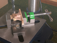 Vice, Toolmakers style, using on the drilling machine