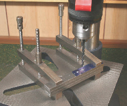 Toolmakers Clamps, Special, Used on the drilling machine