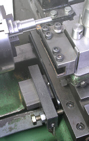 Saddle Stop, lathe