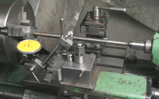 Using a Centre Finder, on the lathe.