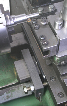Lathe Saddle Stop, using
