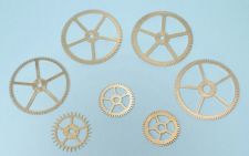 Crossing Out Clock Wheels, done using a rotary table